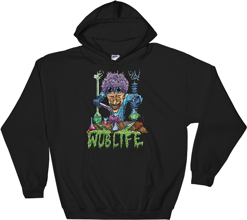 Image Of Mad Scientist - Super Depressed Hoodie (1000x1000), Png Download