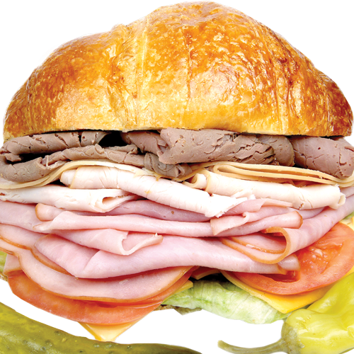 #38 Lee's Club - Turkey And Roast Beef (500x500), Png Download