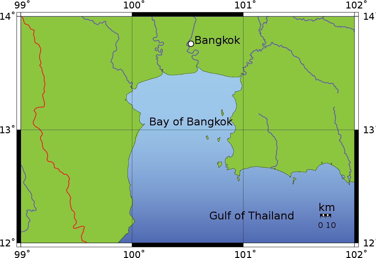 Bay Of Bangkok (1200x829), Png Download