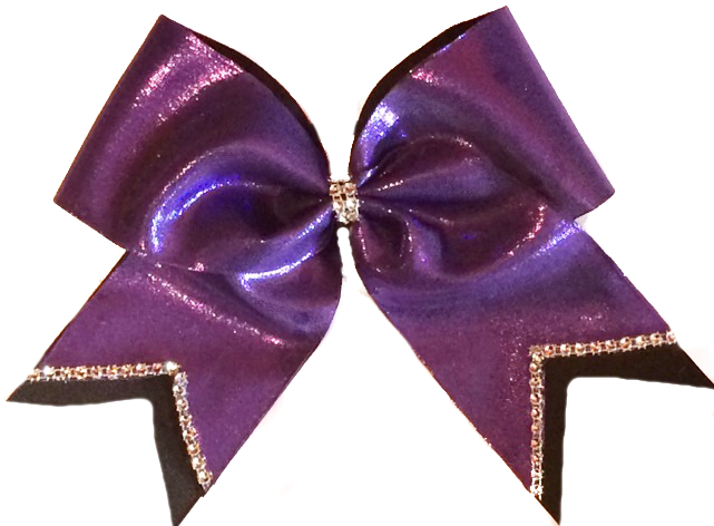 This Full Metallic Bow Is A Two Dimesional Cheer Bow - Present (640x480), Png Download