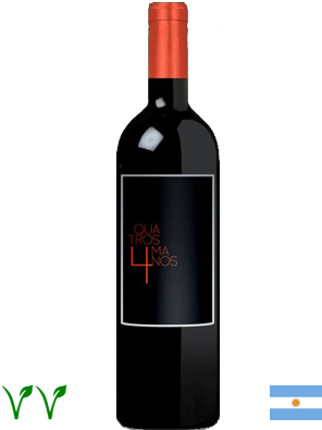 Cuatro Manos - Wine Bottle (400x400), Png Download