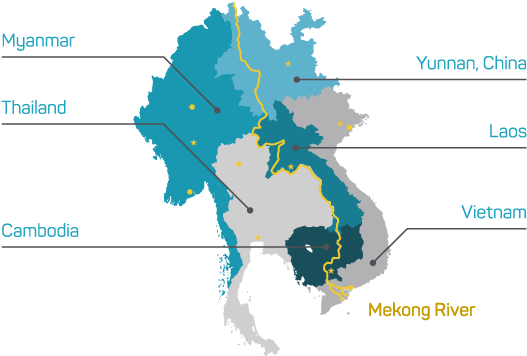 The Mekong Fund Invests In Companies In Thailand And - Greater Mekong Subregion Png (600x500), Png Download