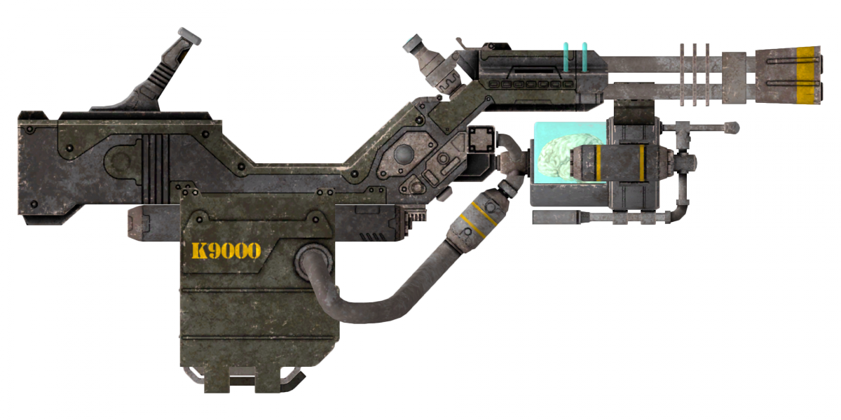 K9000 Cyberdog Gun - Fallout Nv Fido (1200x600), Png Download