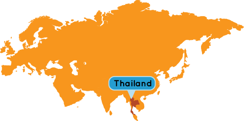 Thailand & Laos Map - Евразийский Союз (499x248), Png Download