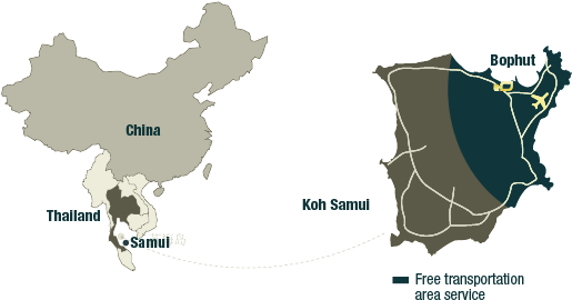 Koh Samui, Thailand Koh Samui Map - Sino Us Trade War (550x315), Png Download