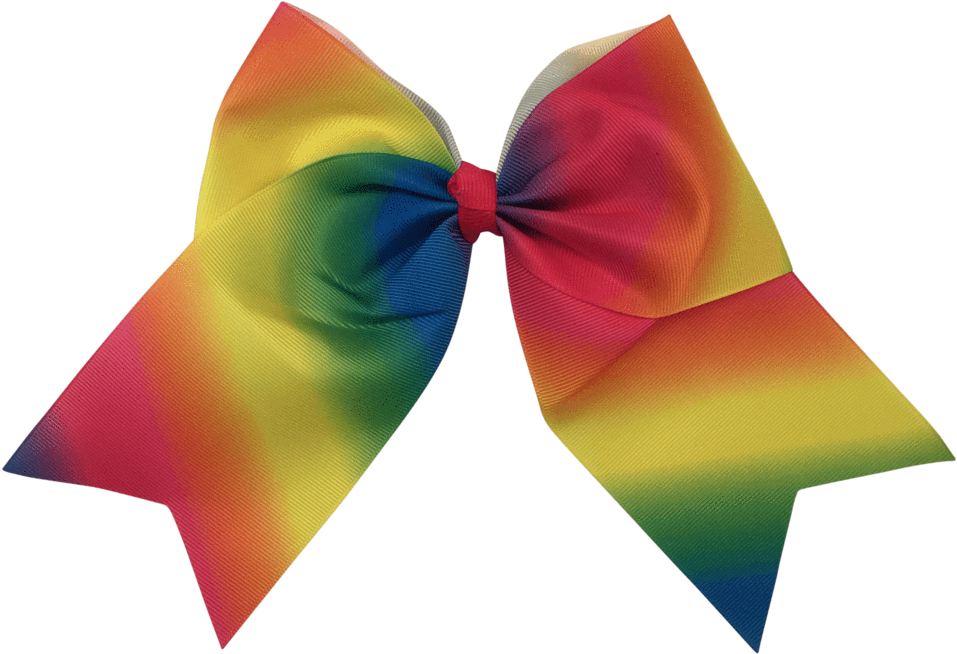 Cheer Bow - Ombre - Hair Clips - Ponytails And Fairytales - Symmetry (1024x1024), Png Download
