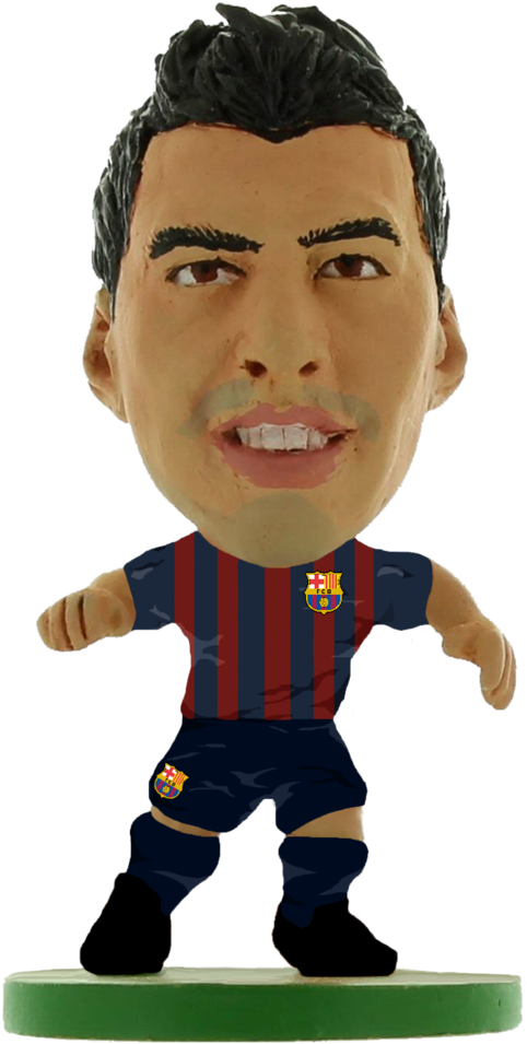 Home Kit - Soccerstarz Barcelona Luis Suarez (712x1024), Png Download