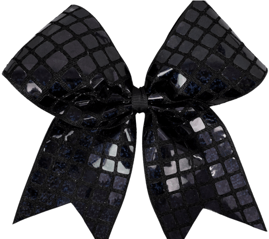 Black Square Sequin I Love Cheer Hair Bow I Love Cheer - Hair (800x491), Png Download