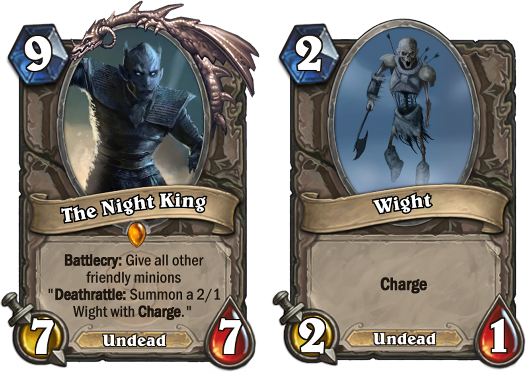 The Night King - Hearthstone Cards Got (1890x1535), Png Download