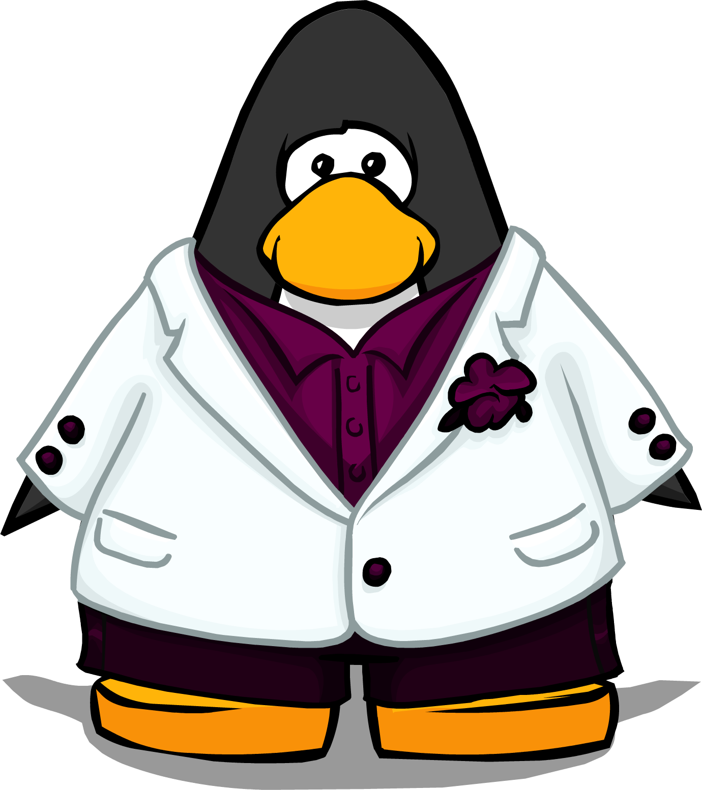 Prom King Tux Player Card - Club Penguin Blue Tux (1380x1554), Png Download