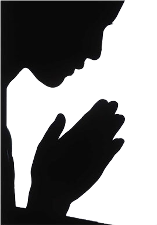0 B8bbe 59294270 Orig - Woman Praying Silhouette (500x717), Png Download