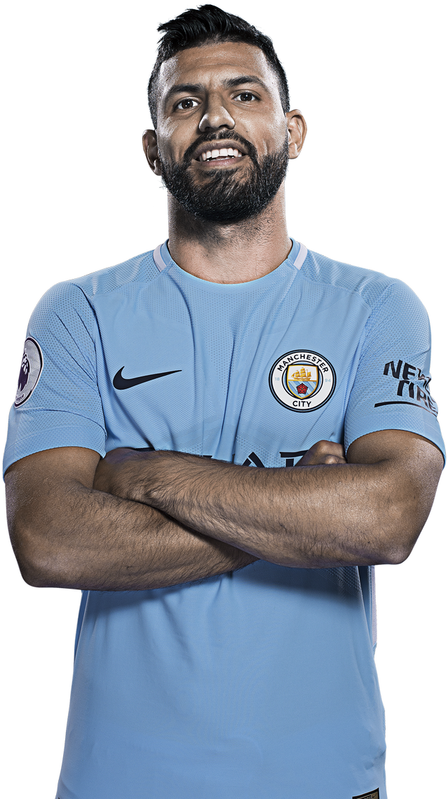 Sky Sports Statto On Twitter - Kun Aguero 2018 Png (1200x1200), Png Download