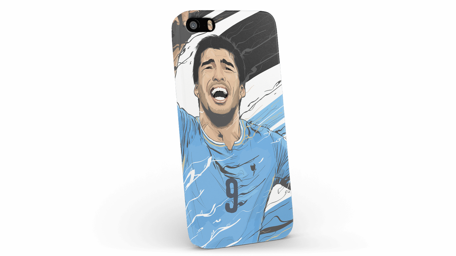 Dailyobjects Luis Suarez Uruguay Case For Iphone 5/5s - Football Stars Luis Suarez Uruguay (1600x900), Png Download