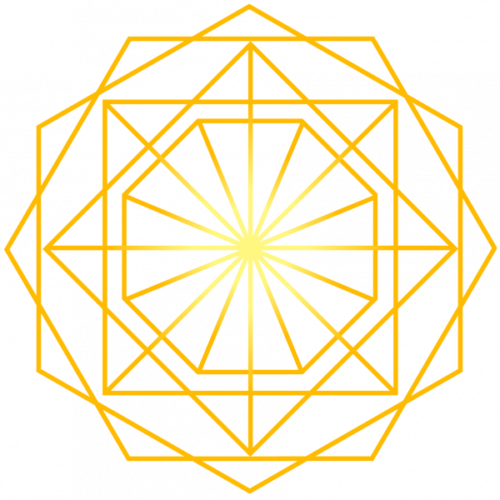 29 Apr 2018 - Gold Geometric Pattern Line (500x500), Png Download