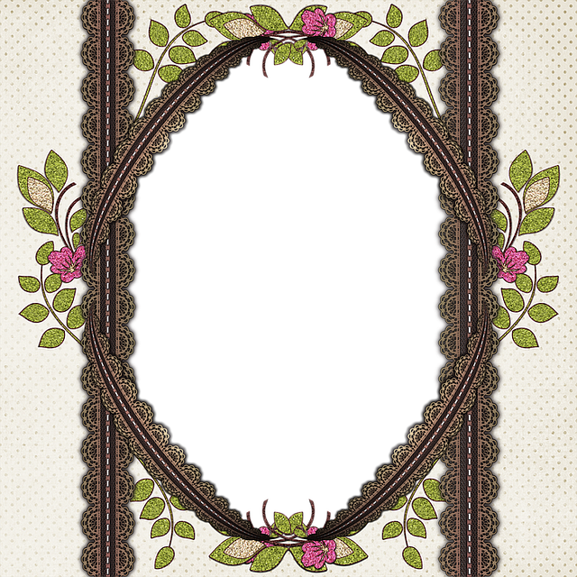 Lace, Glitter, Leaf, Foliage, Picture Frame, Album - Leaf (640x640), Png Download