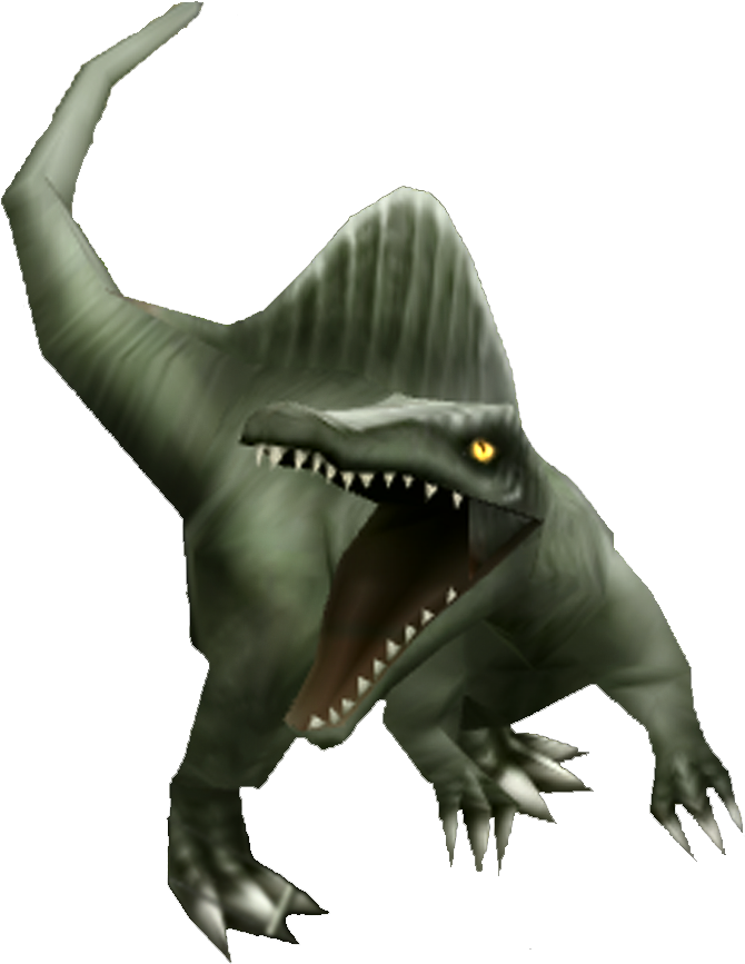 Spinosaurus-render - Jurassic Park Builder Png (1000x1000), Png Download