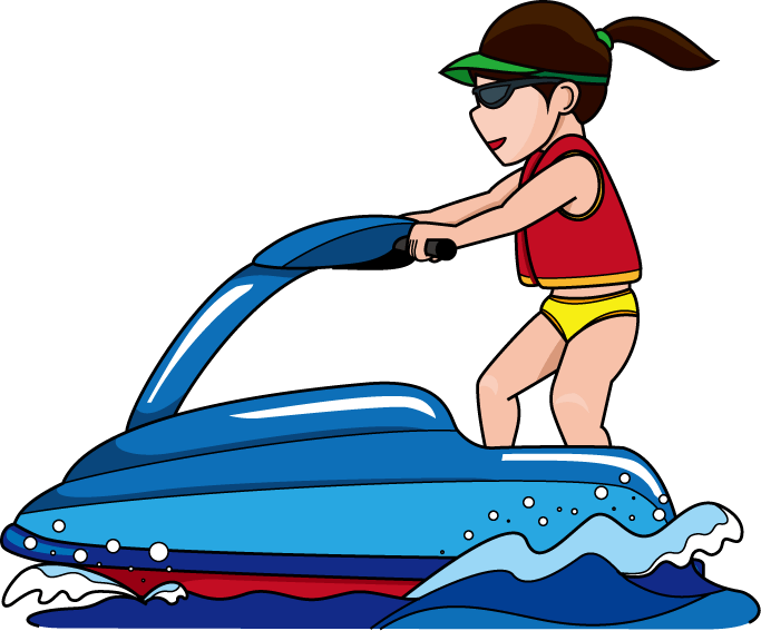 Jet Ski Clip Art - Jet Skiing Clipart (683x567), Png Download