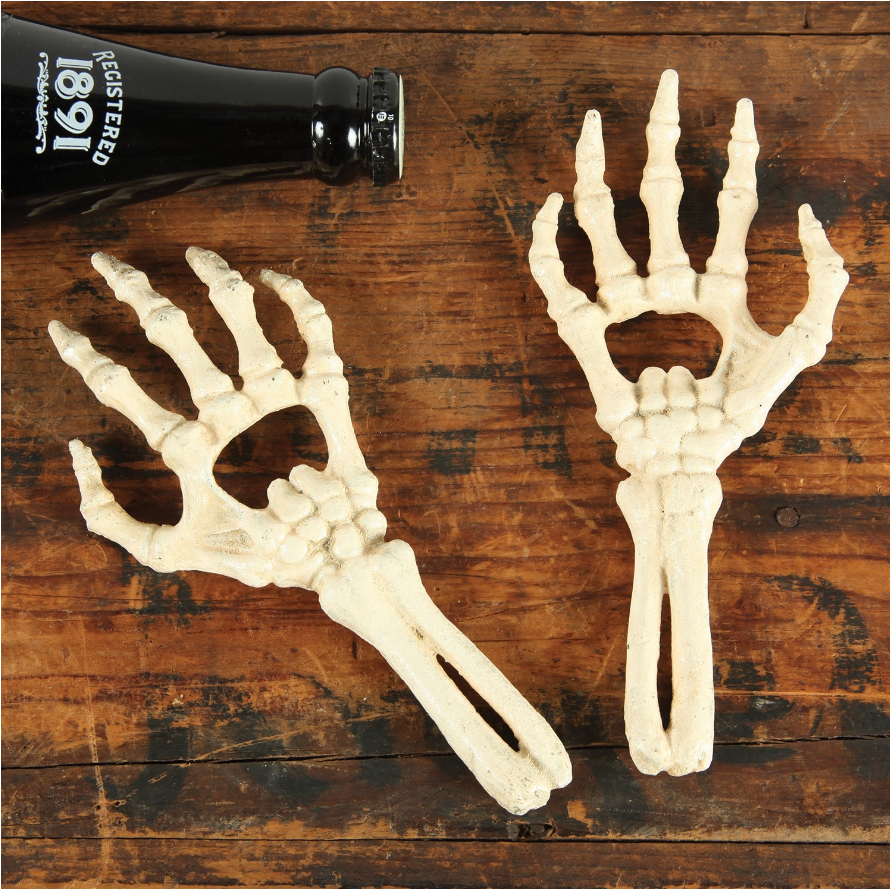 Skeleton Hands Bottle Openers - Homart Vintage Style Cast Iron Skeleton Hand Bottle (1476x888), Png Download