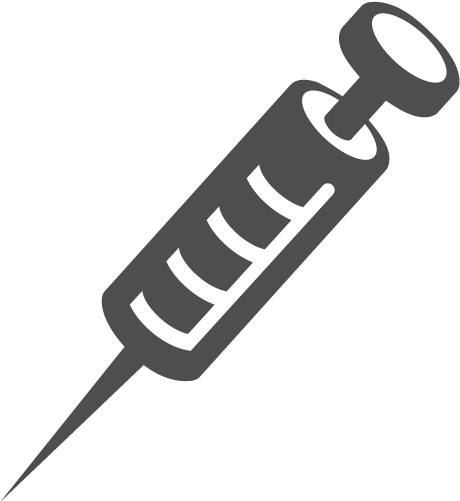 Syringe - Medical Equipment Symbols Png (513x534), Png Download