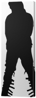 Silhouette Michael Jackson`s Move Canvas Print • Pixers® - Michael Jackson (400x400), Png Download