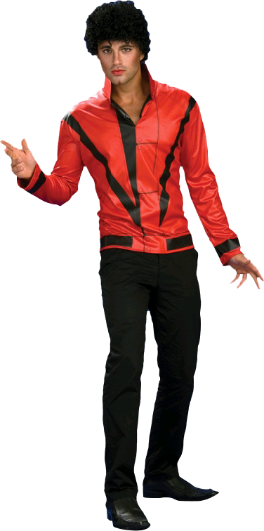 Michael Jackson Thriller Jacket Deluxe Adult Costume - Movie Characters Costumes Male (376x756), Png Download