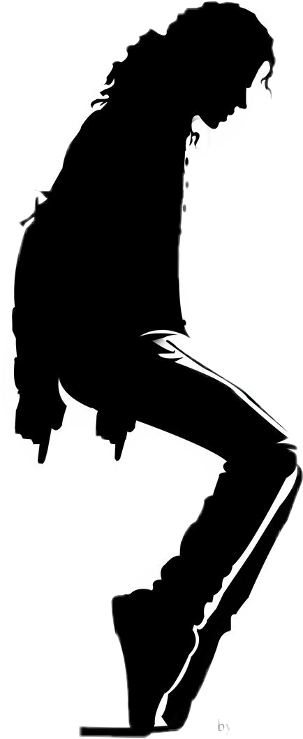Michael Jackson Dancing Silhouette (434x1057), Png Download