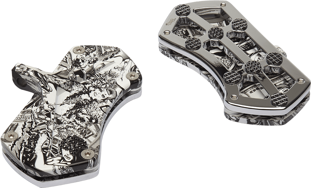 Graffiti Passenger Floorboard With The Top Plate In - Earrings (1280x1280), Png Download