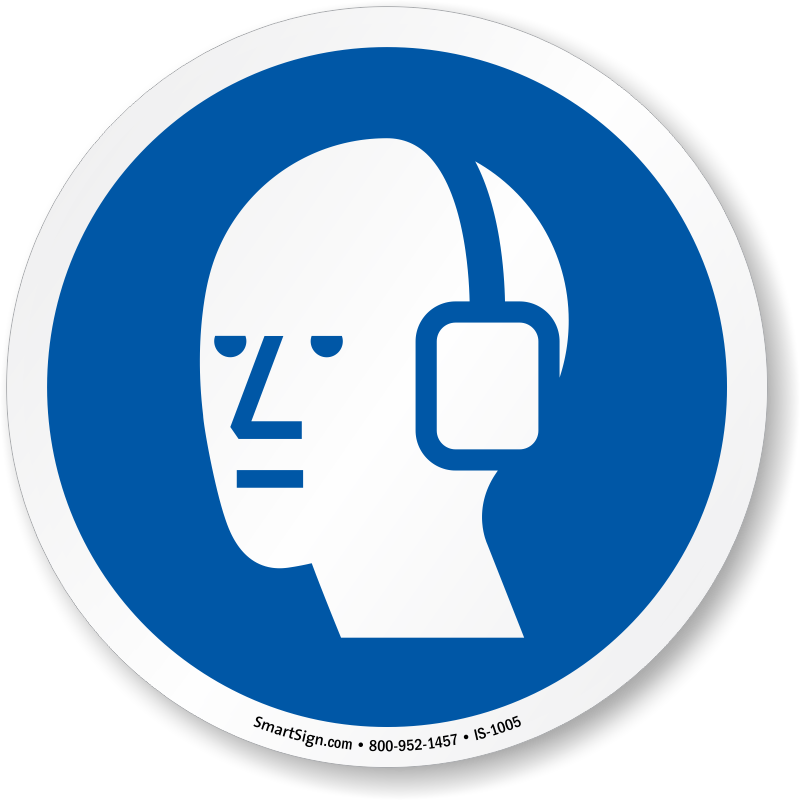 Zoom - Buy - Wear Safety Goggles Sign (800x800), Png Download