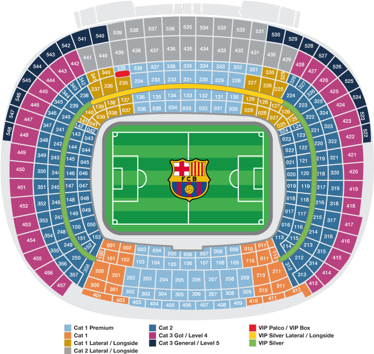 Seats Fc Barcelona Stadium - Fc Barcelona (785x730), Png Download