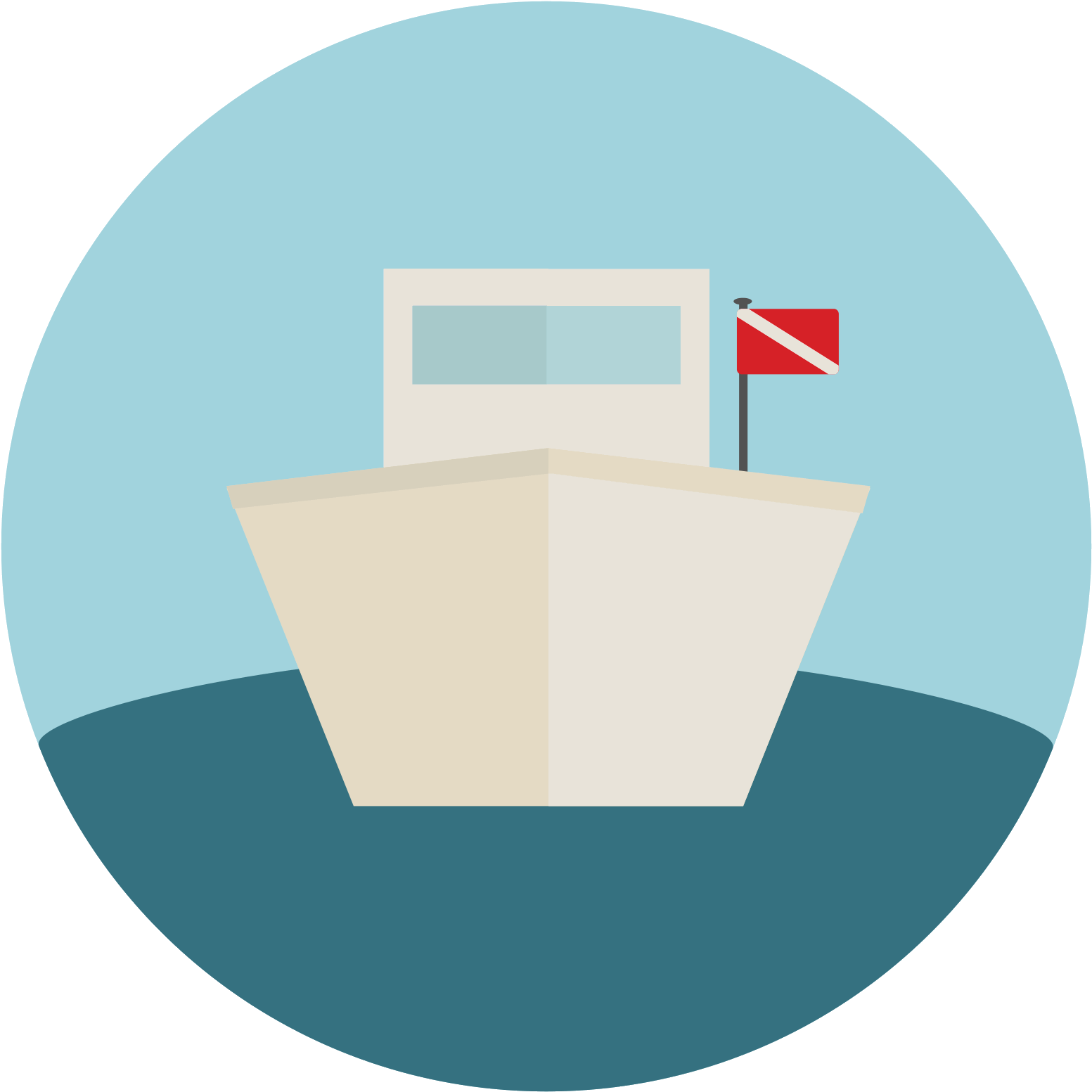 Dive Boat Icon - Boat Icon Png (1600x1600), Png Download