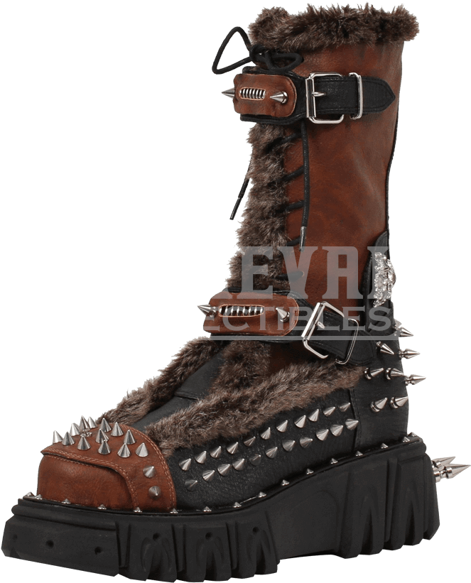 "gotham Steampunk Platform Combat Boots" (850x850), Png Download