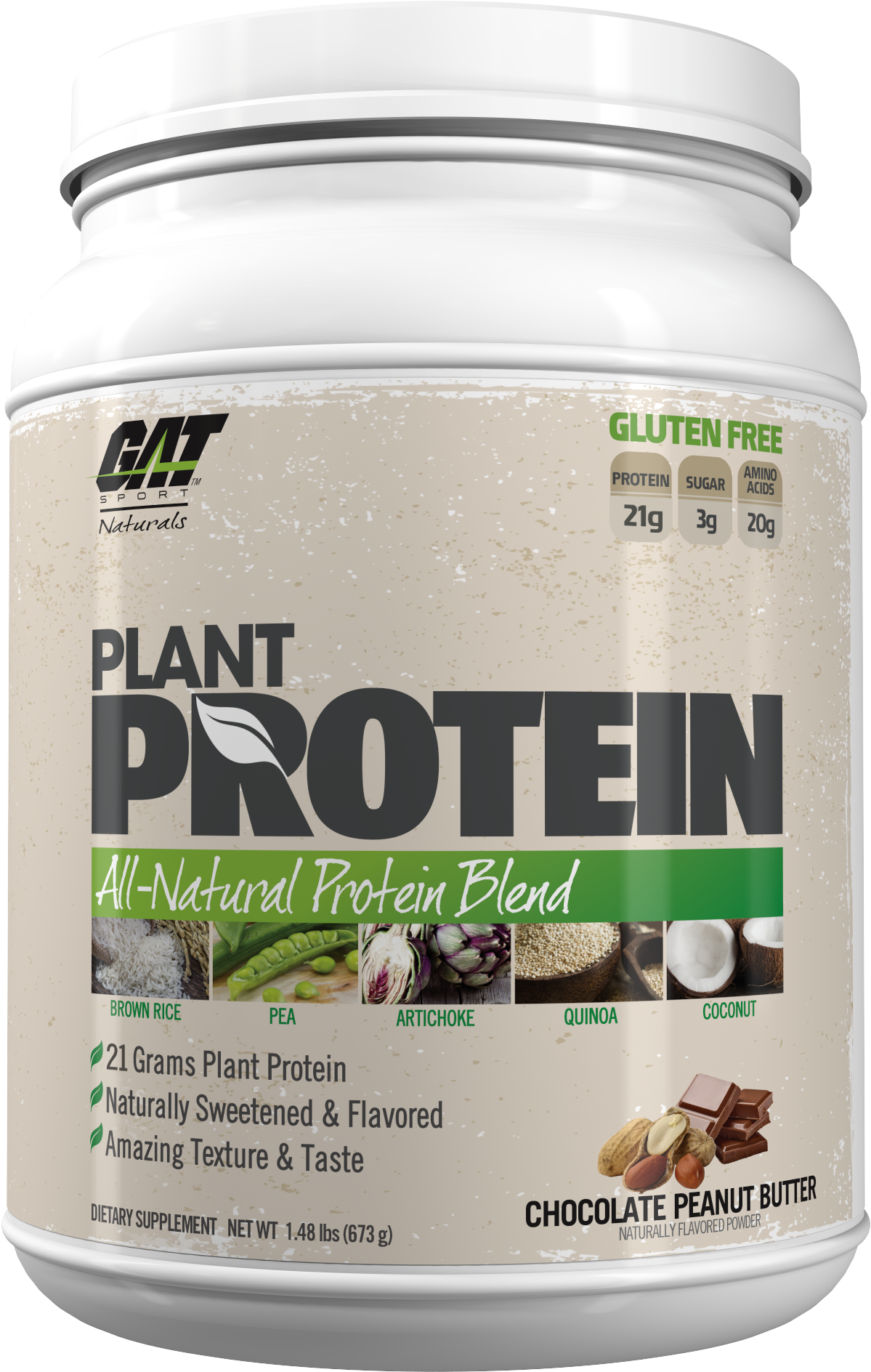 Plant Protein - Gat Sport Plant Protein (1250x2000), Png Download