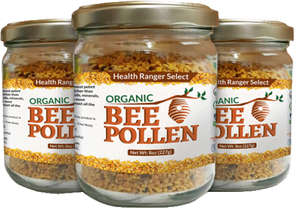 Bee Pollen - Health Ranger Select Organic Bee Pollen 8oz (227g) (600x438), Png Download