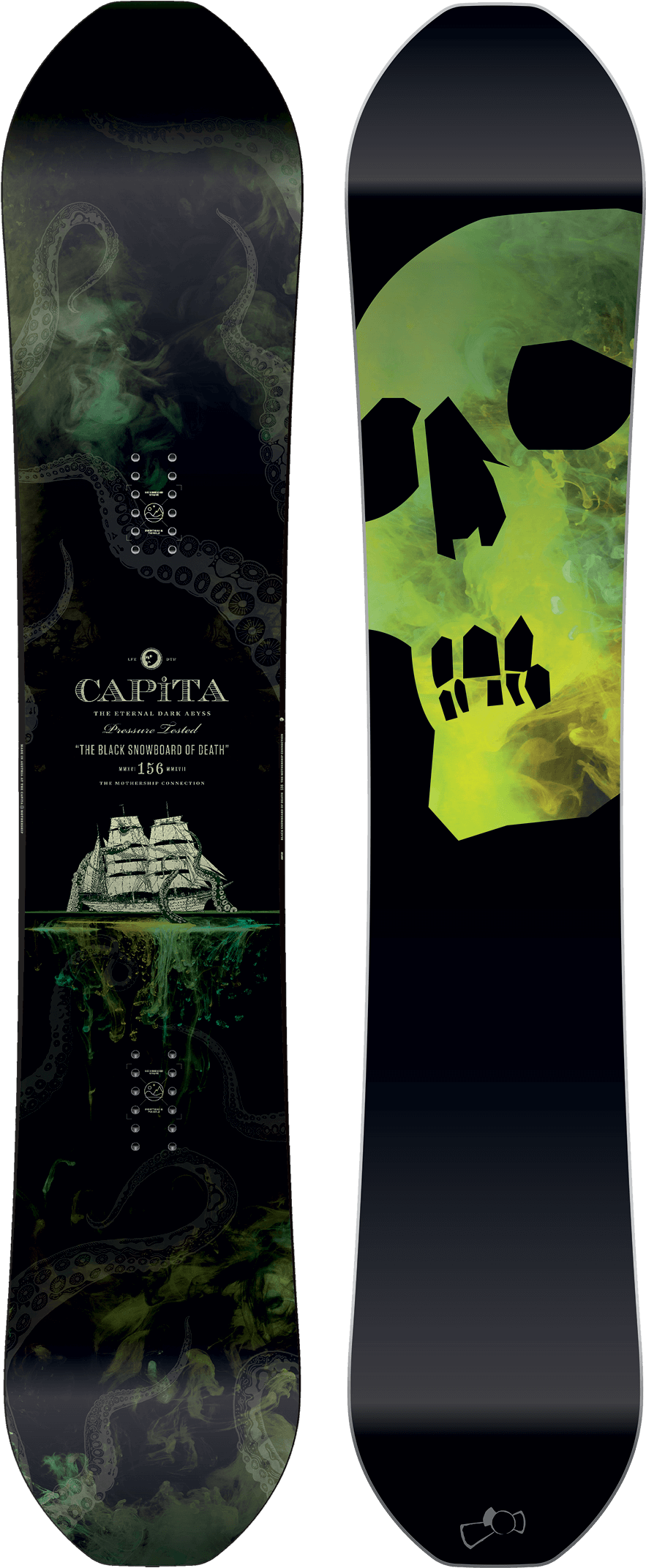 Capita Black Snowboard Of Death 2017 (934x2335), Png Download