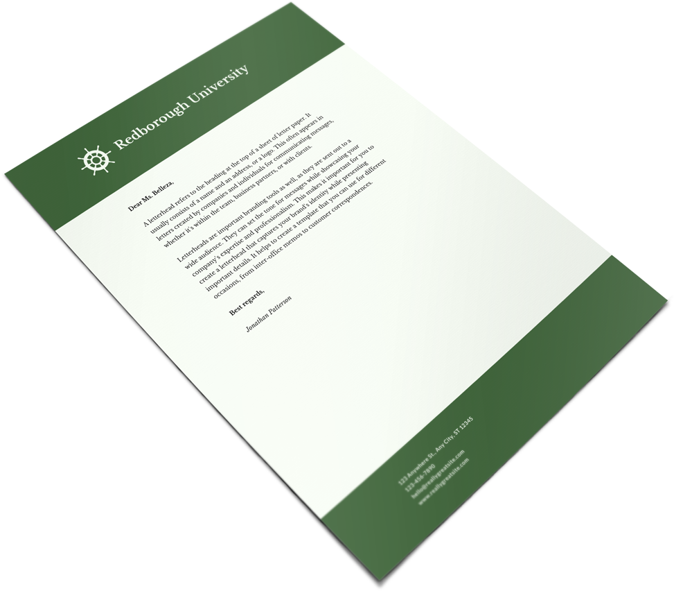 Printing Letterhead With Conquest Graphics - Letterhead (1000x1000), Png Download