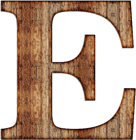 Click To See Printable Version Of Wood Letter E Paper - Letter E Transparent Background (462x480), Png Download