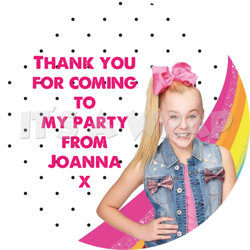 Jojo Siwa Sweet Cone Stickers - Girl (870x870), Png Download