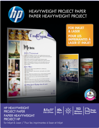 Hp 40-lb Heavyweight Project Paper/250 Sht/letter/8 - Hp 40-lb Heavyweight Project Paper/250 Sht/letter/8.5 (573x430), Png Download