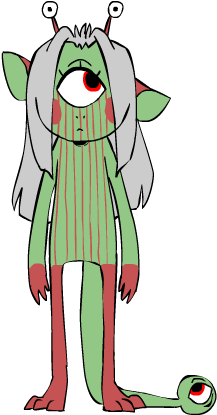Mascot For My Oekaki Lol - Cartoon (260x470), Png Download