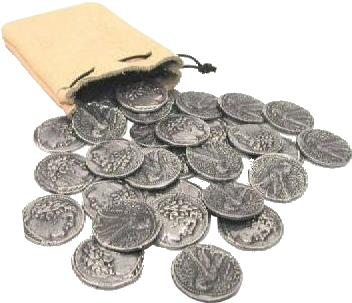 30 Pieces Of Silver Transp - Thirty Pieces Of Silver (382x344), Png Download