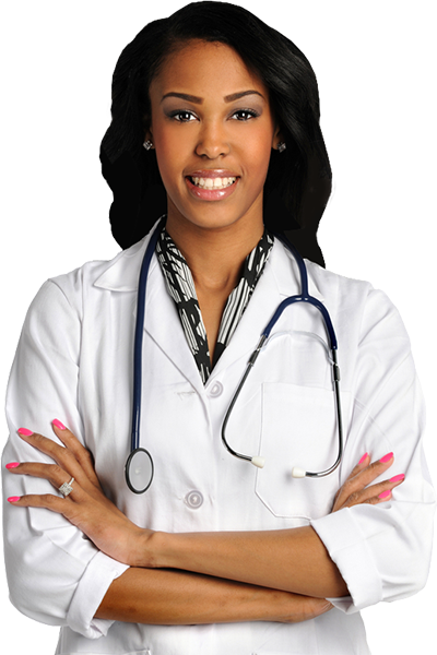 Working Together To Build A Brighter Future - African American Woman Doctor (400x600), Png Download