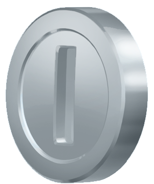 Silver Coin - Portable Network Graphics (324x385), Png Download