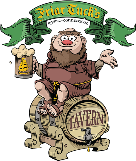 An Old English Tavern With Great Food And Drink In - Friar Tucks Mystic (467x552), Png Download