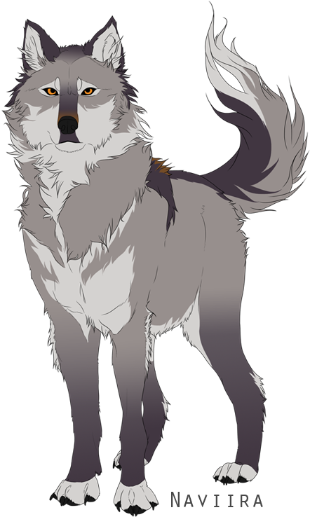 Wolf Cartoon Png (500x752), Png Download