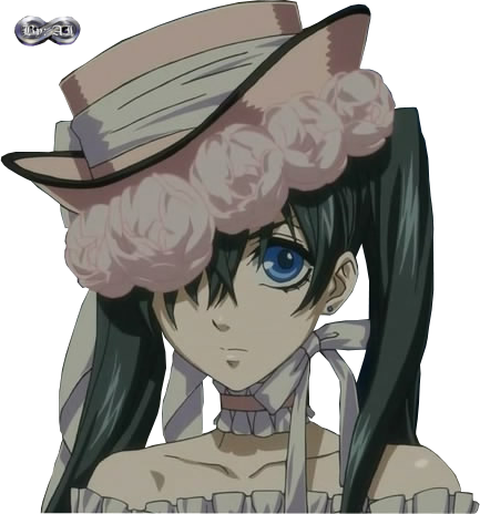 Render ~ciel Phantomhive [vestido De Chica]~ ~kuroshitsuji~ - Cartoon (433x464), Png Download