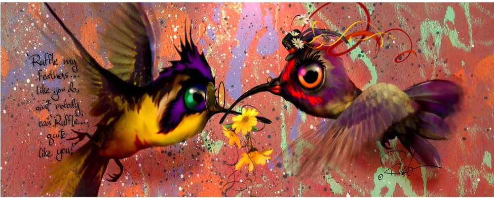 "ruffle My Feathers" (1000x1000), Png Download