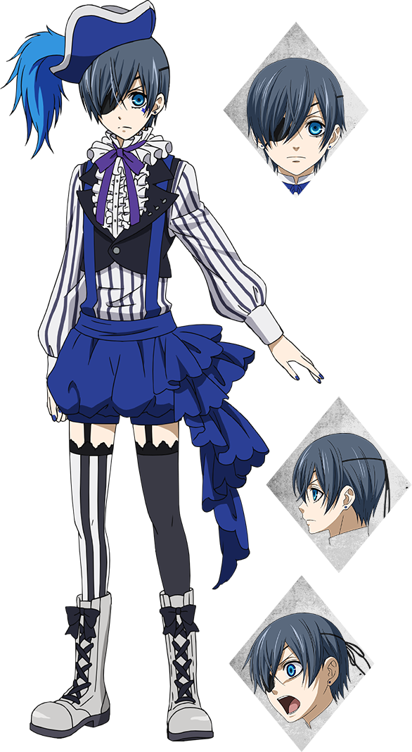 Black Butler Book Of Circus Ciel (586x1068), Png Download