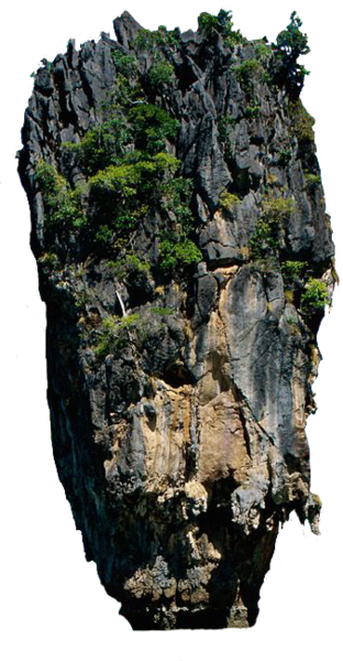 Share This Image - Ko Tapu (james Bond Island) (312x600), Png Download