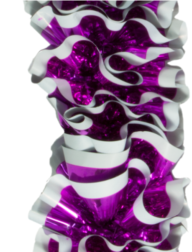 Ru1605 Ruffles 60inch Length Garland Purple (408x500), Png Download