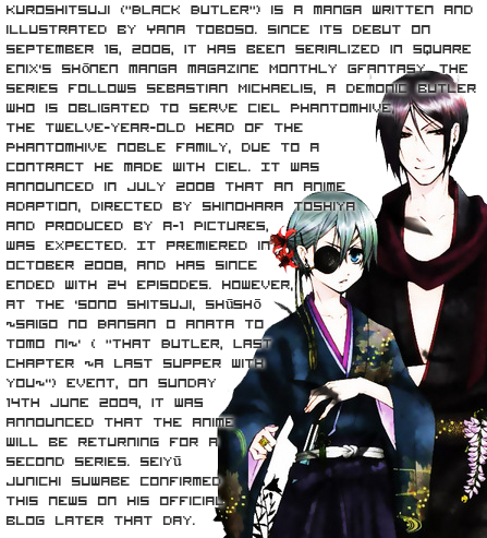 -love From Creator - Kuroshitsuji (450x500), Png Download